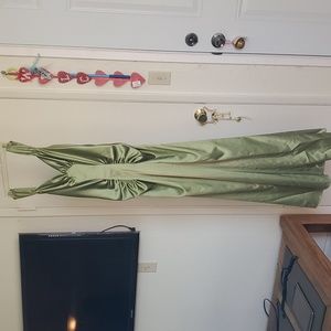 JESSICA MCCLINTOCK FORMAL DRESS OLIVE GREEN SIZE 8